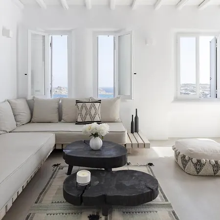 别墅 Agapi, 2 Min Walk To The & Heated Pool, By Red Windmill *